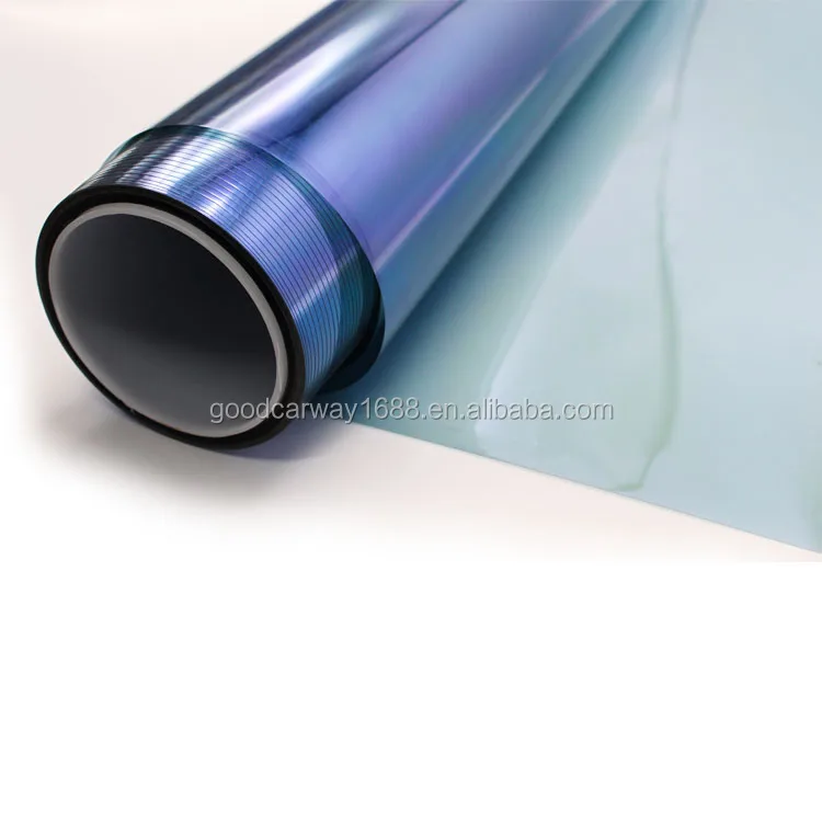 

chameleon car tint membrance colorful blue car tint film 1.25*30m window film, Colorfui blue