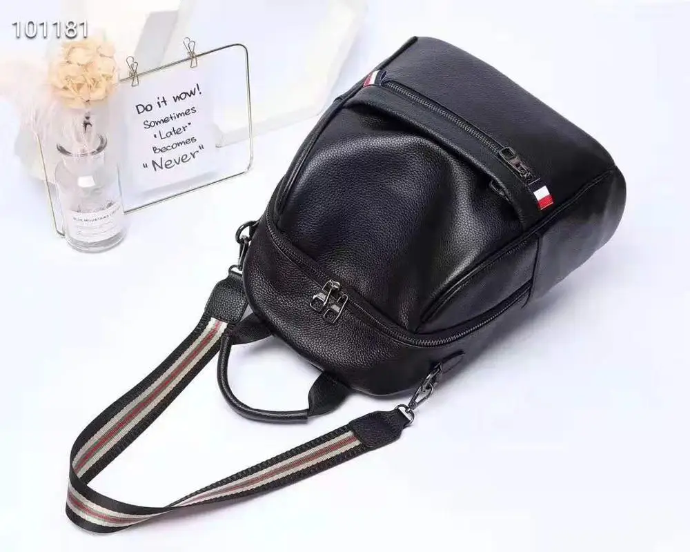 

China Factory Direct Sale New Arrived Genuine Leather Fashion Design Backpack school In Stock