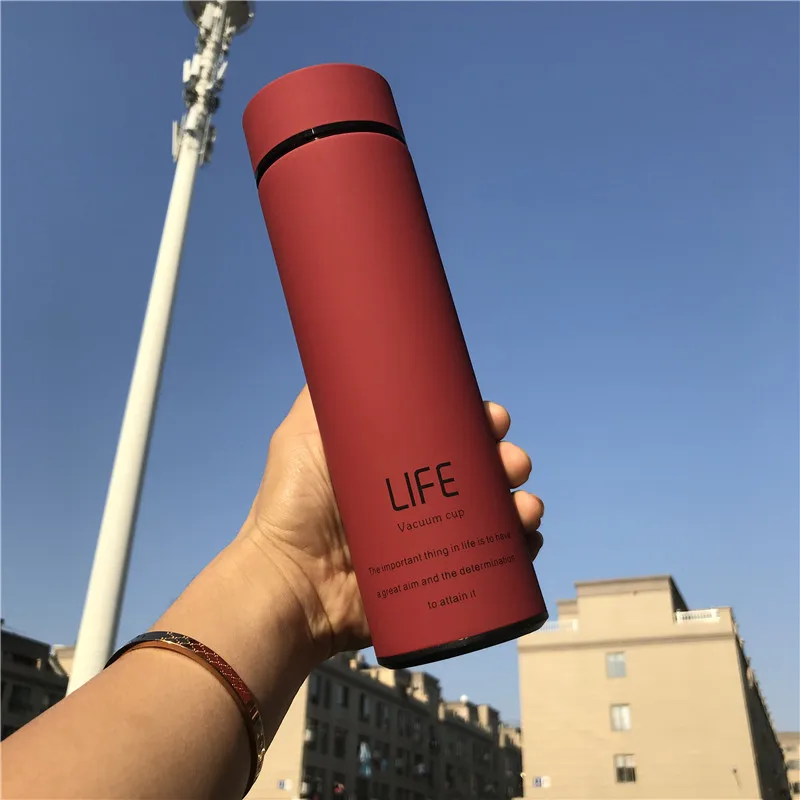 500ml Life stainless steel tumbler insulated double wall custom logo with tea infuser water tumbler bottles