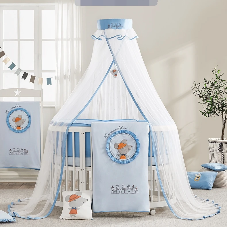 Cl Baby Crib Mosquito Net With Stand Baby Cot Cute Cartoon Animal Baby