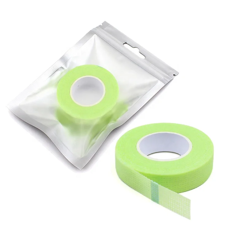 

High Quality Green Color Lash Tape Breathable Non-woven Eyelash Extension Tape, White