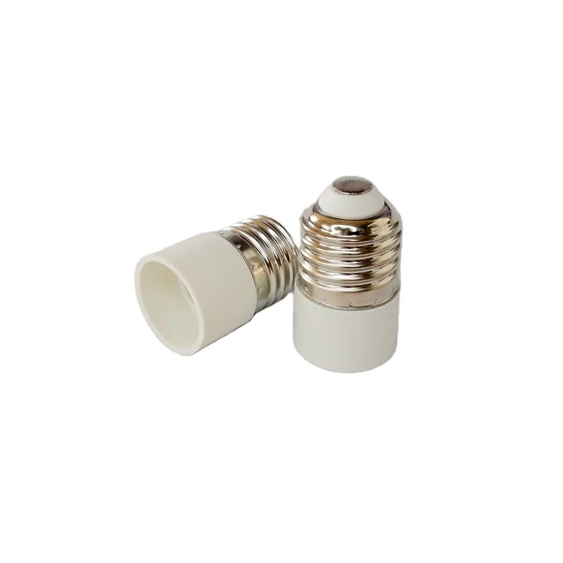 convertor e27 to  e14 lamp holder bulb socket t210 plastic in white