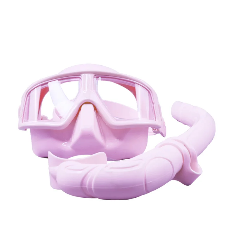 

resin lens colorful silicone anti-fog uv resistance free diving mask sea wave snorkel diving mask set, Customized color