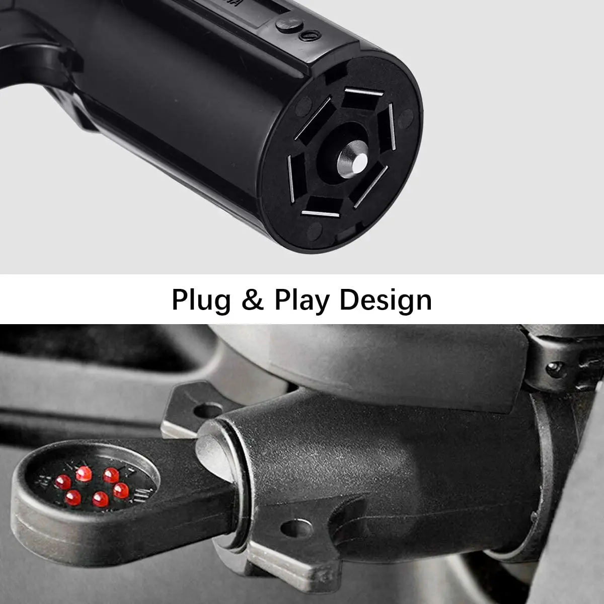 H334 Trailer Wiring Tester Heavy Duty 7 Pin Rv Blade Connector Circuit