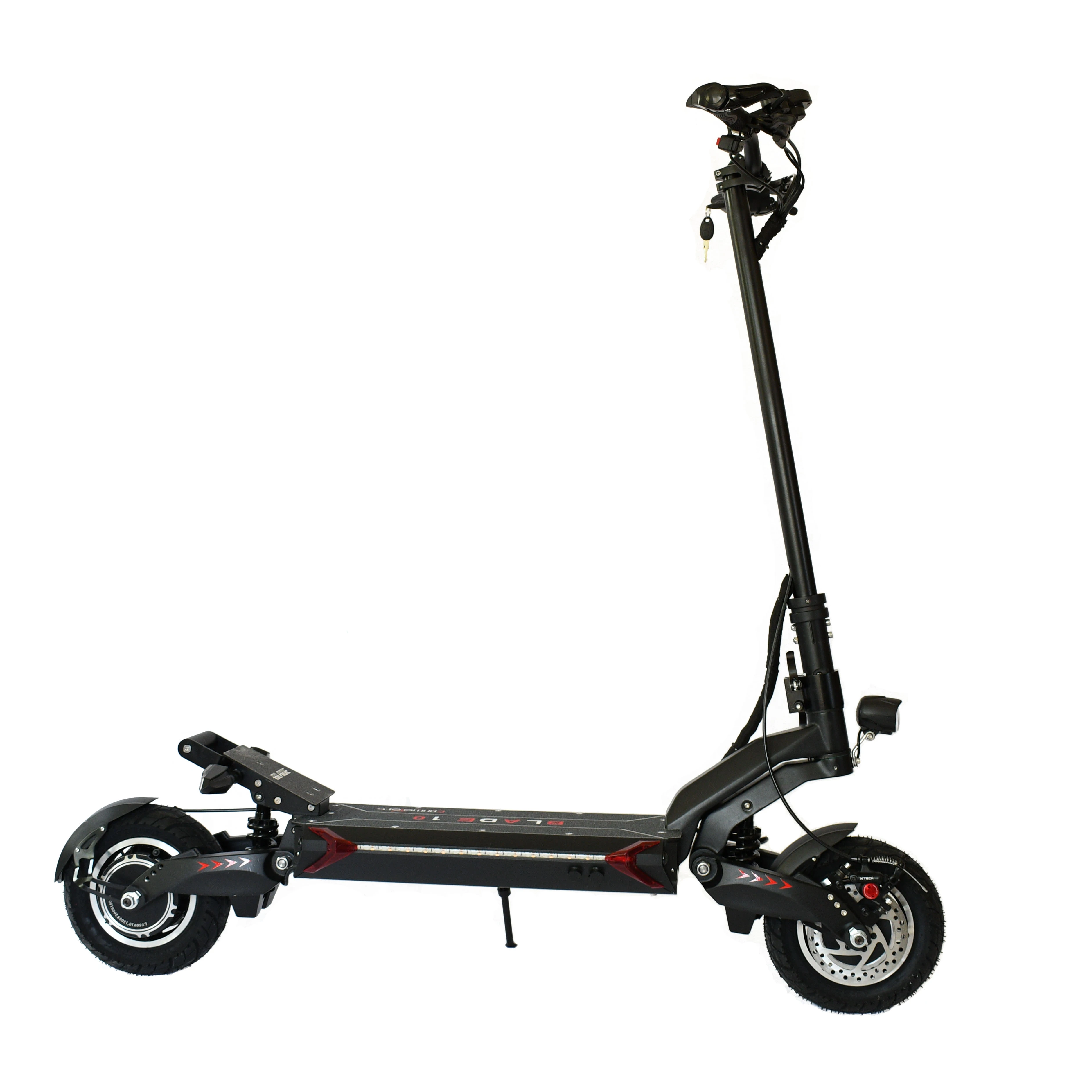 

2400w powerful off road Adult electric scooter Blade 10 dual motor e scooter better than ZERO 10X mantis pro, Black