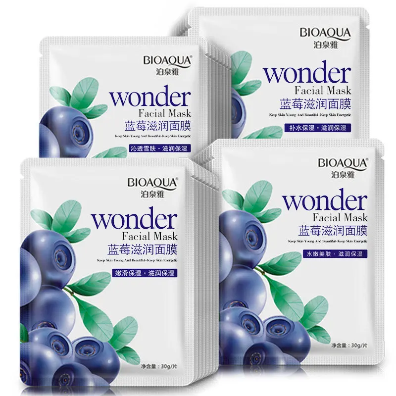 

hot product BIOAQUA Whitening moisturizer blueberry facial mask sheet for face