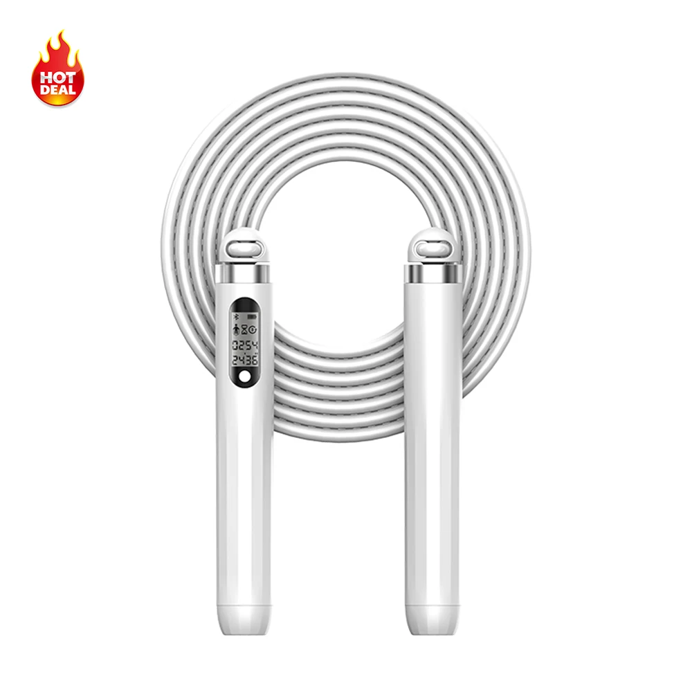 

Factory price custom adjustable 3m smart counting digital skipping jump rope fitness smart jump rope with counter
