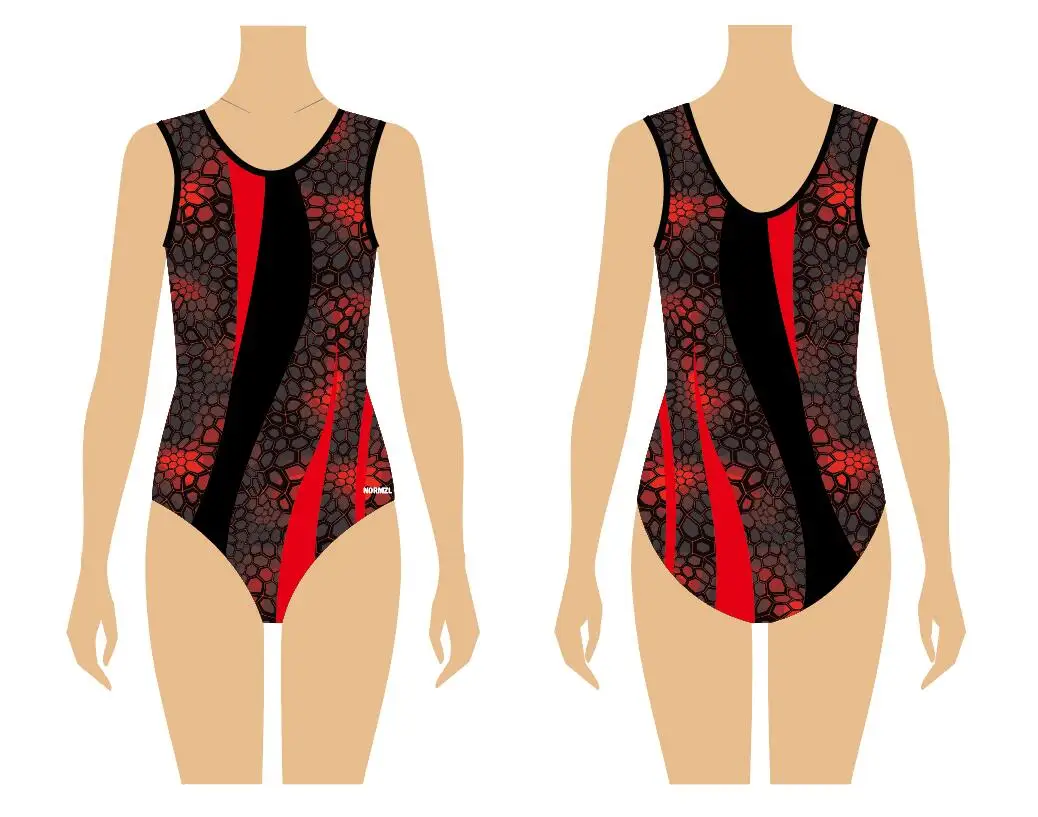 

kid child design printed training dancewear gymnastic leotard one piece beachwear for girl