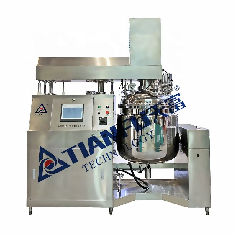
TFZRJ 200L Cosmetics or pharceuticals production line Vacuum Emulsifying Homogenizer 