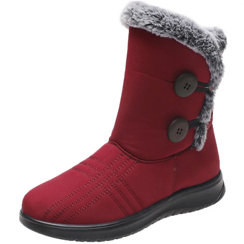 

Dropshipping Custom Logo 2021 Women Winter Snow Boot Waterproof Non Slip Lady Casual Footwear All-match Light-weight Footwear