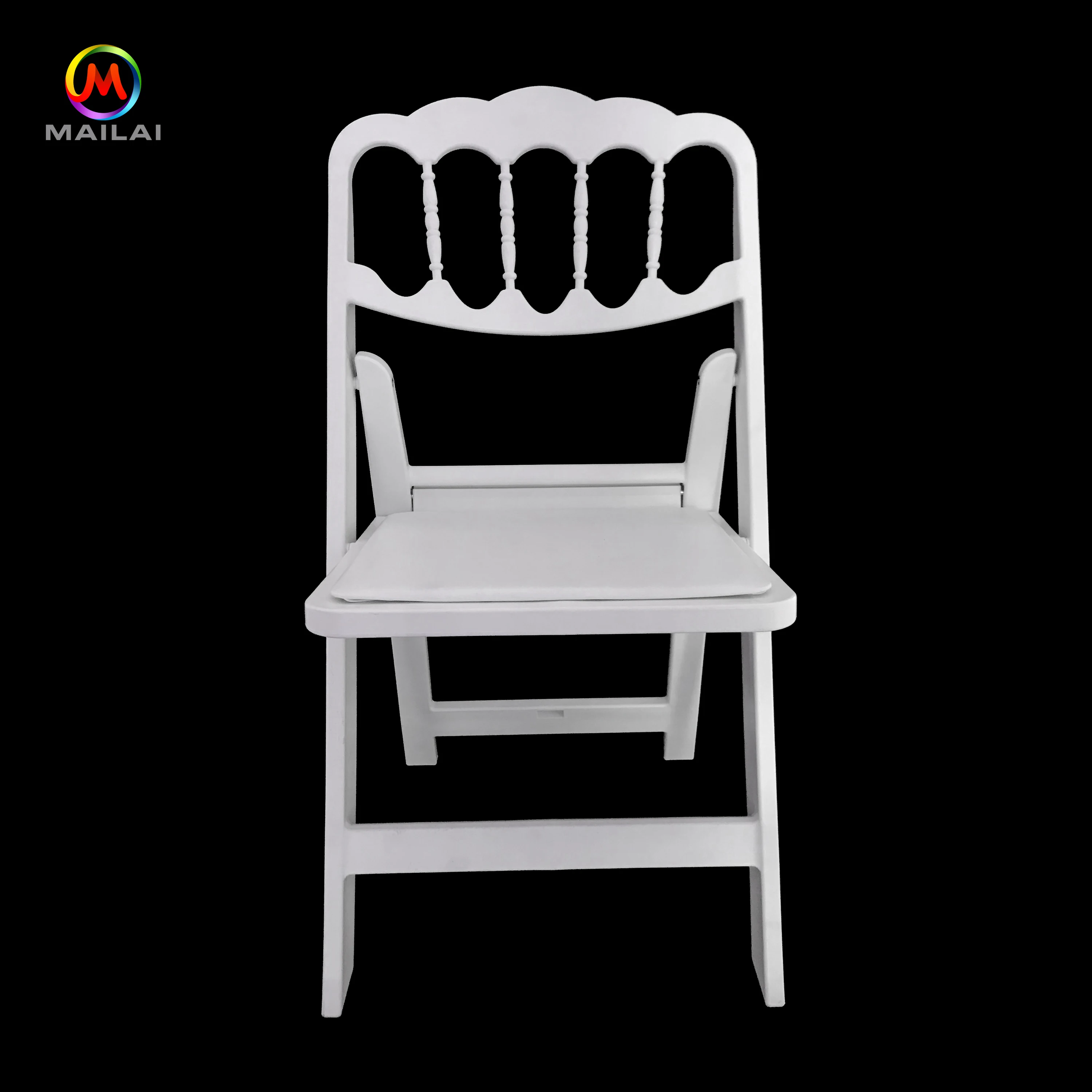 Wholesale White Pp Resin Plastic Napoleon Folding Chairs For Wedding
