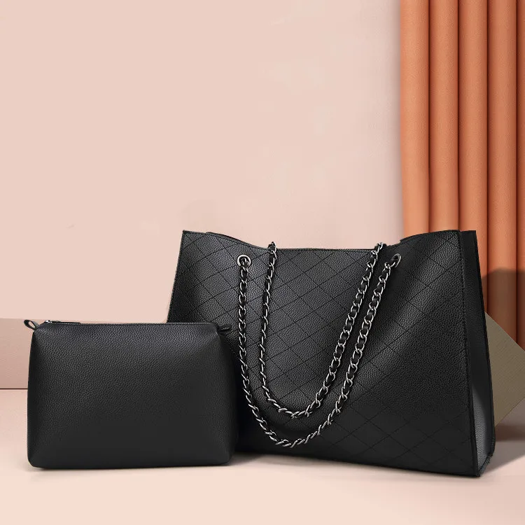 

Two-piece suit pu leather luxury bags women handbags ladies Women's Messenger crossbody Shoulder fashion Bags wholesale design
