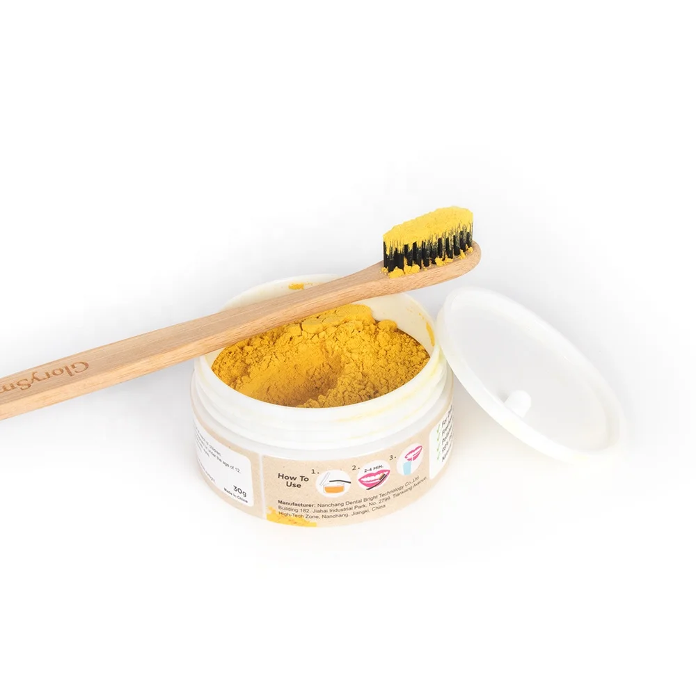 

new formula 30/60/100 gram turmeric Tooth Whitening Powder with good result