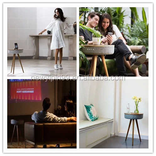 Popular Table speaker 2.0 bluetooth desktop speaker multifunction desktop speaker With Wireless Charger For Mobile Phone - ANKUX.COM