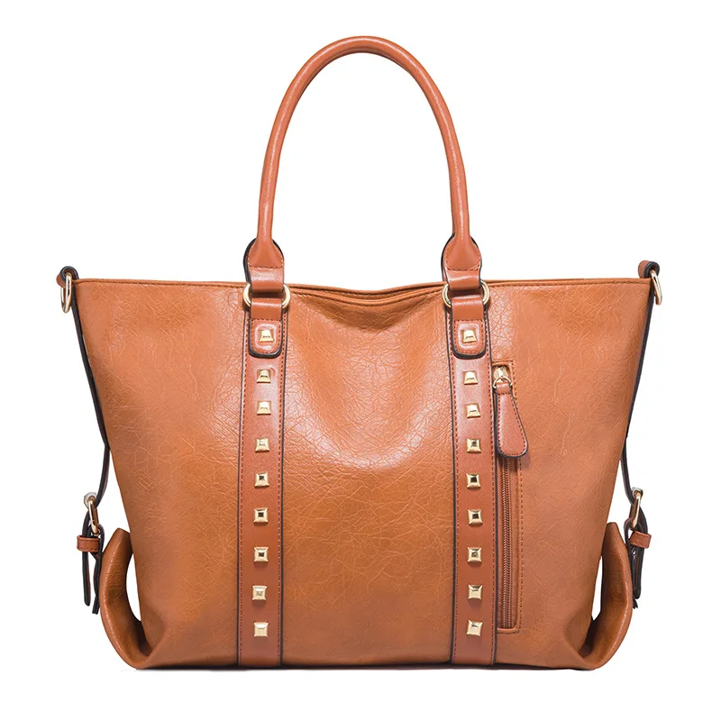 

2020 new arrival design big capacity pu leather women hand bags famous brand ladies handbags