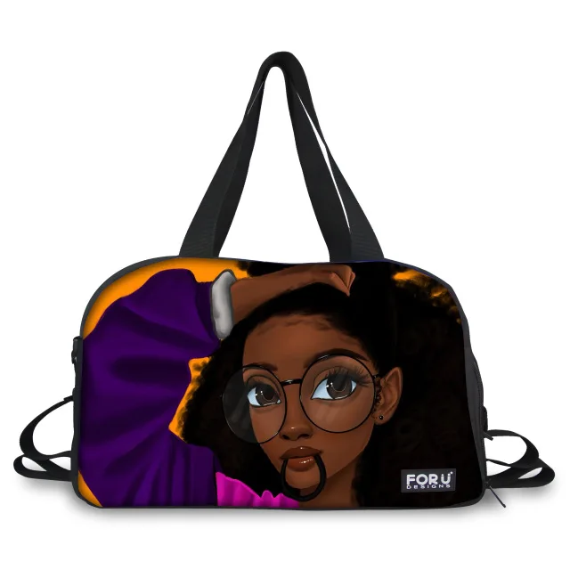 

women hand bags 2021 pu leather handbags spinnanight african girl print fashion travel bag tote bag pu leather