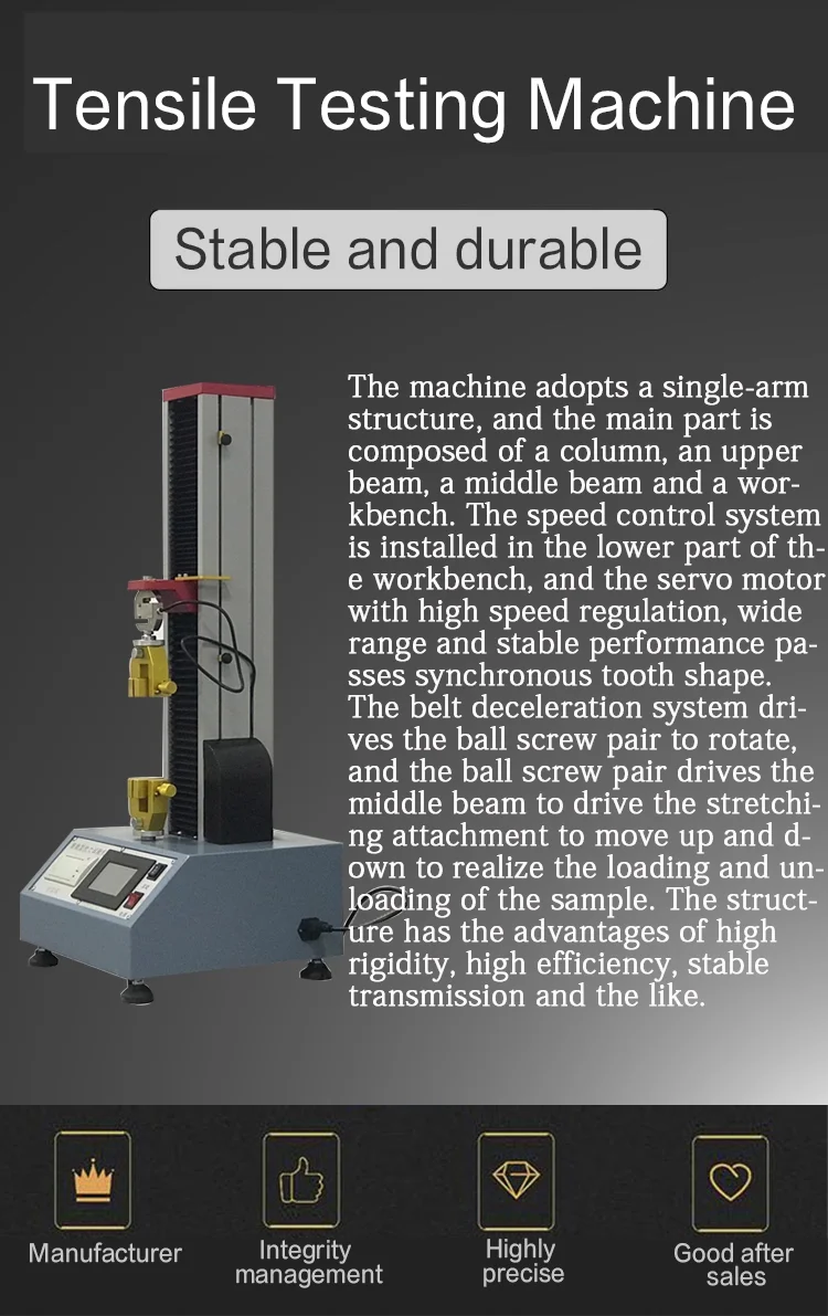 For material deformation universal tensile testing machine price with 1 year guarantee
