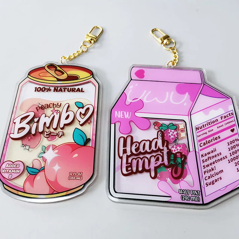 

Custom Keychain Acrylic Anime Key Chain Sublimation Keychain Blanks Wholesale