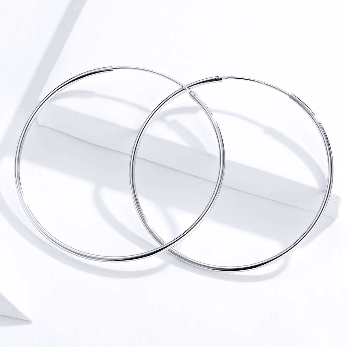 

SCE711 Vintage big circle hoop 925 sterling silver earring for women jewelry