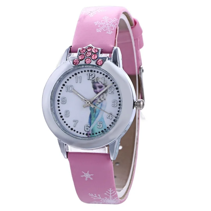 

Cartoon fashion women fashion watch student trend digital cartoon leather ladies watch reloj, 6 colors