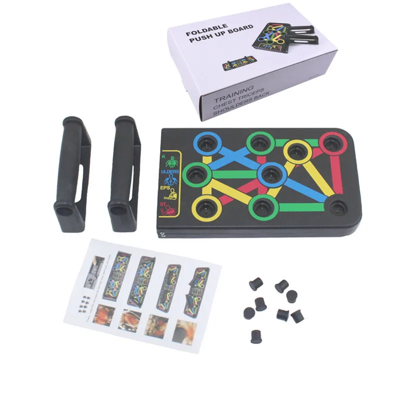 

Body Building Fitness Exercise Equipment 12 in 1 Foldable adjustable strength training multifunctional push up Board, Customized color