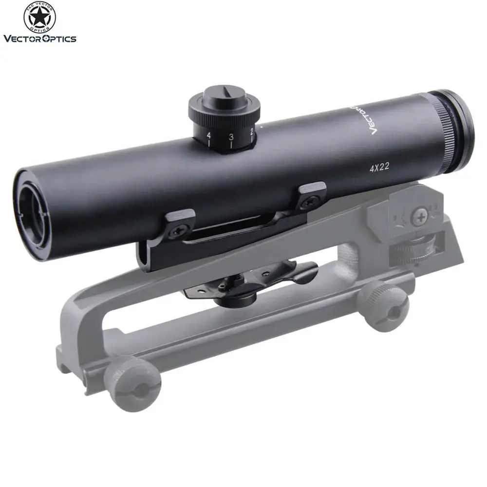 

Vector Optics Tactical Compact Streak 4x22 Carry Handle RifleScope, Black