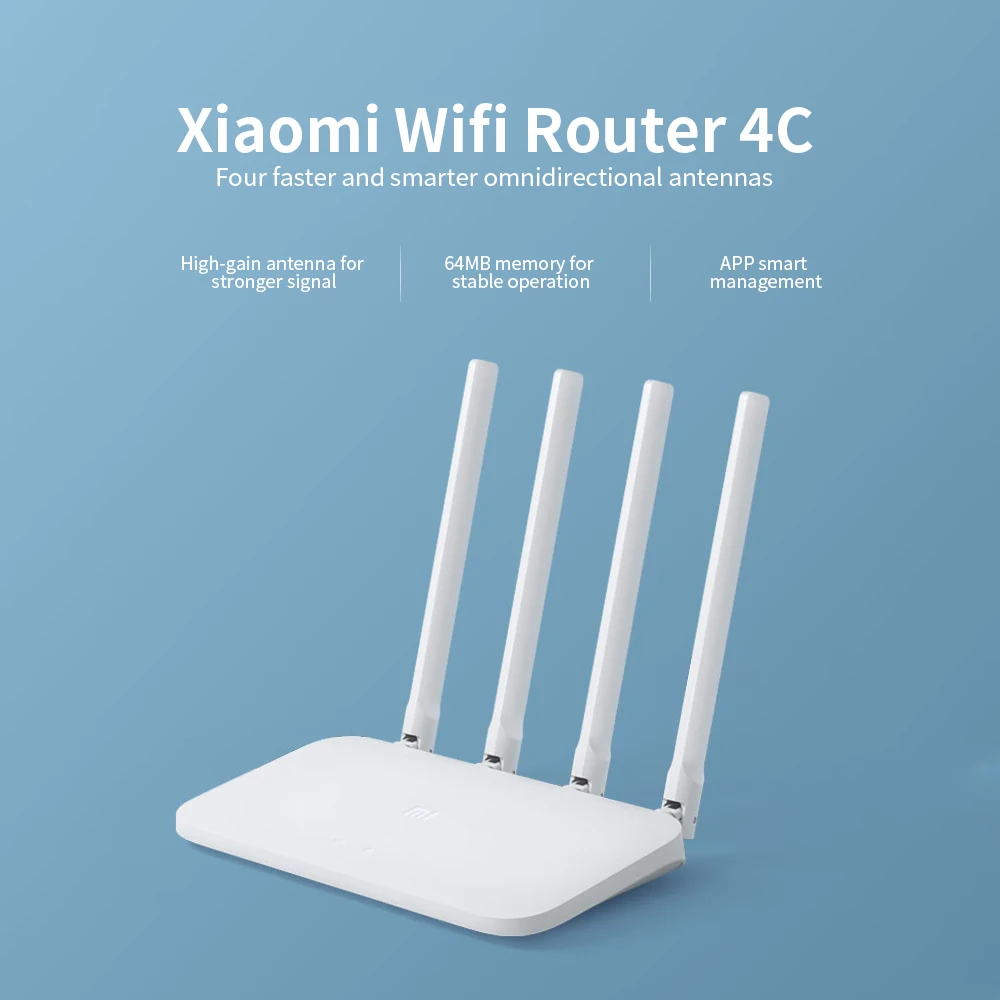 Onze onderneming Cirkel Malaise Xiaomi Mi 4c 300mbps Wifi Router 4 Antennas Smart App Control Routers Wi-fi  Repeater Network Extender For Home Office - Buy Xiaomi Mi 4c,Network  Extender,Xiaomi Wifi Repeater Product on Alibaba.com