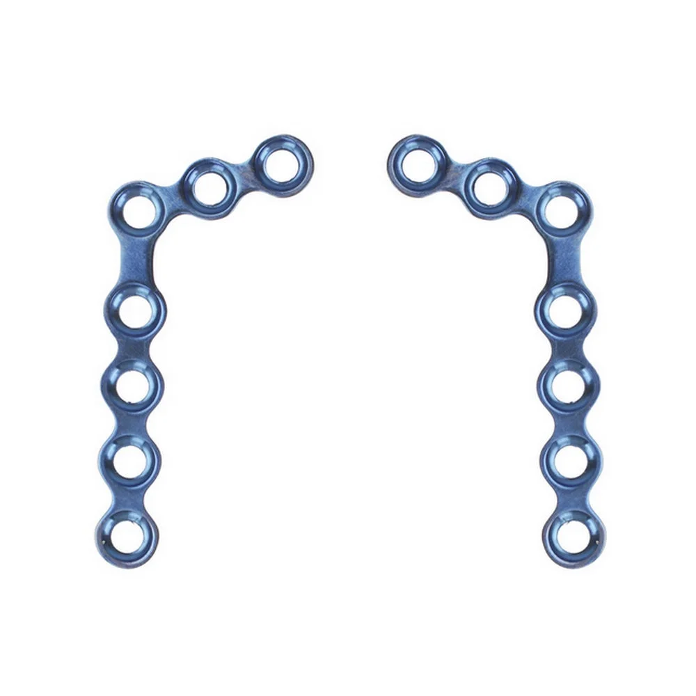 
CE & ISO Marked Medical Maxillofacial Surgery 2.0mm 110 L-type Locking Plates Orthopedic Surgical Implants 