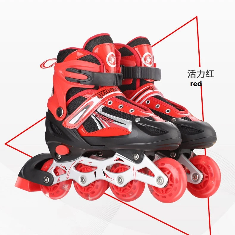 

2021 Technology Fashionable Adjustable Cheaper LED 4 wheels Detachable Inline Roller Quad Skates