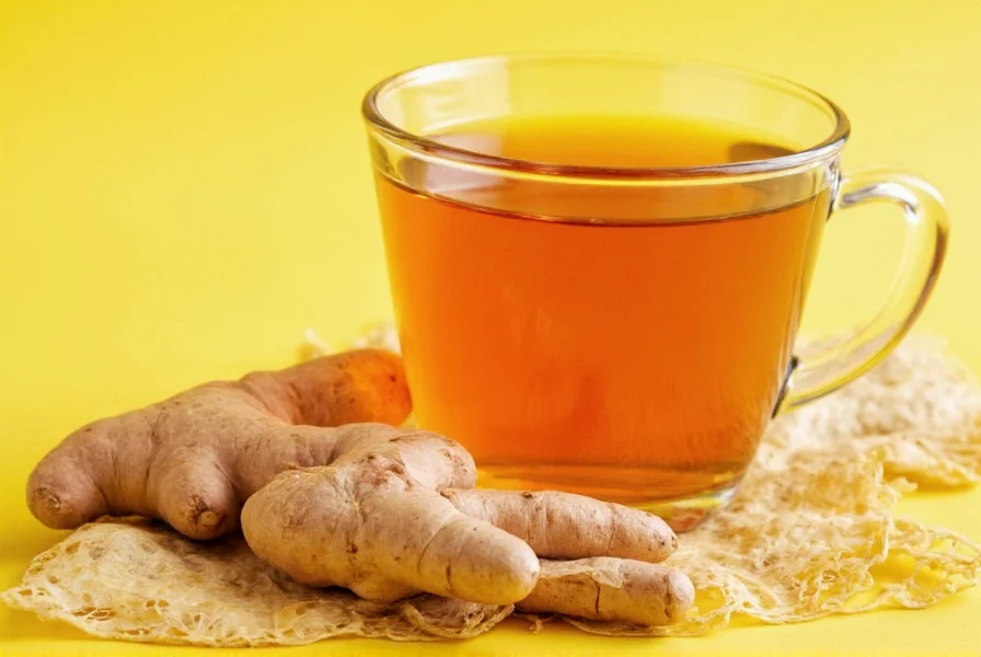 Step-by-step preparation of turmeric ginger tea