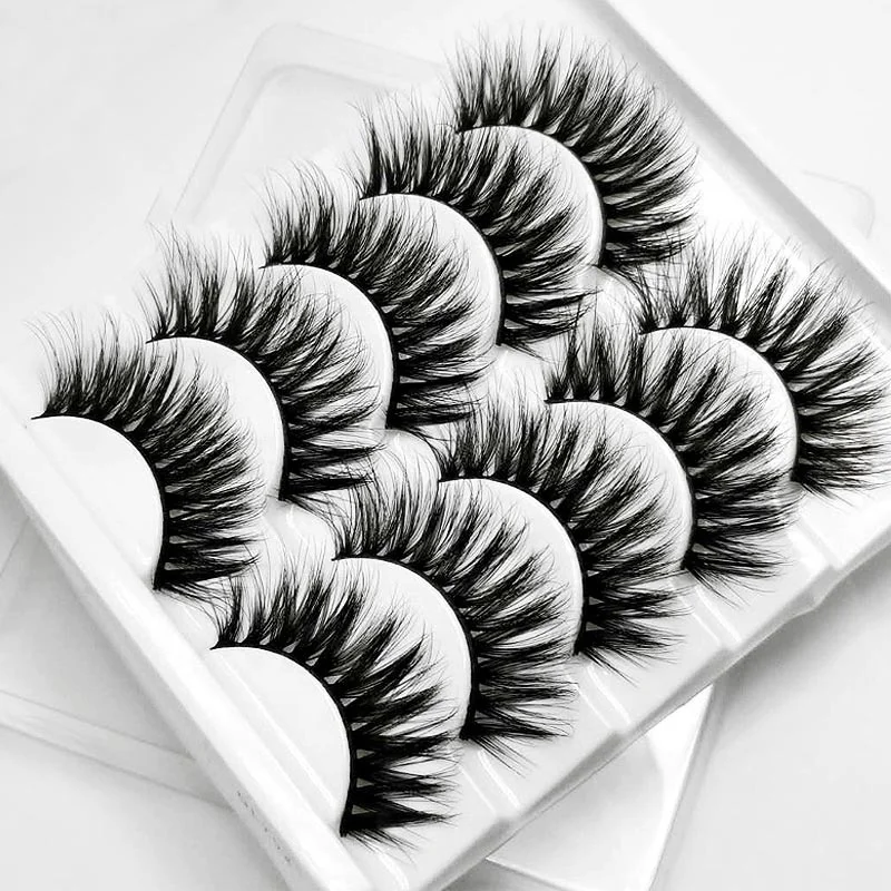 

Wholesale new style False eyelashes 20mm 3d faux mink eyelashes custom, Natural black