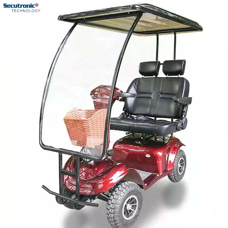 

Alibaba Hot Sale Enclosed Roof Covered 2 Seats All Terrain Mobility Electric Scooter For Sale