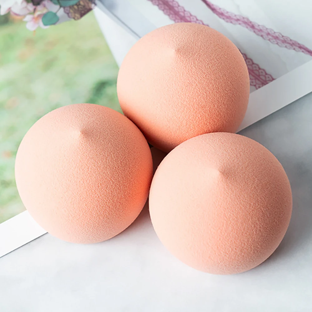 

Newest Design Fart Peach Super Soft Become Larger After Water Pink Makeup Beauty Cosmetic Blender Sponge Puff, White,pink,blue,light green,customized