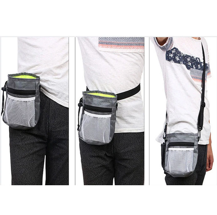 

Dog Treat Pouch Bag Waterproof Oxford Pet Treat Pouch with Clip and Belt Dog Training Bag, As picture