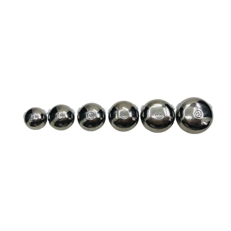 

Tungsten Fishing Weight Round Sinker Tungsten Jig Head 45g-200g In Stock, Silver