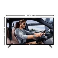 

OEM factory 50 inch big flat screen tv 4k tempered glass Utra HD television 4k smart tv