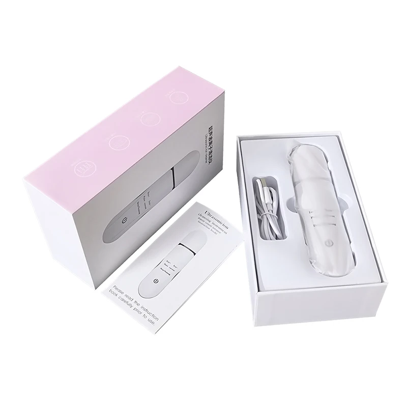 Professional Face Care EMS Pulse Current Machine Ultrasonic Skin Scrubber