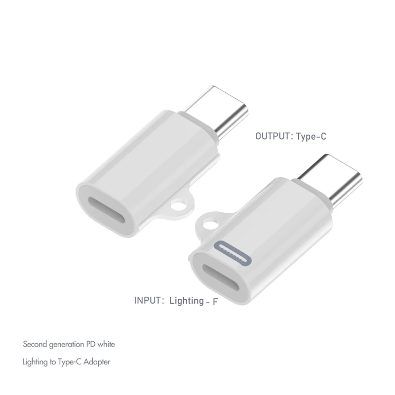 

Lighting to USB C PD Charging Data Transfer OTG Adapter Lighting Female to Type C Male Adapter for iPhone iPad Air iPad Pro