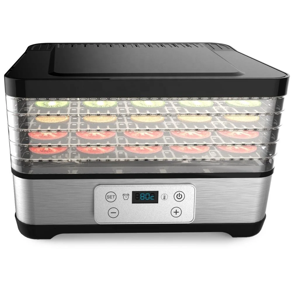5 Layers Hot Air Electric Digital Mini Food Dehydrator,Mini Fruit Dryer