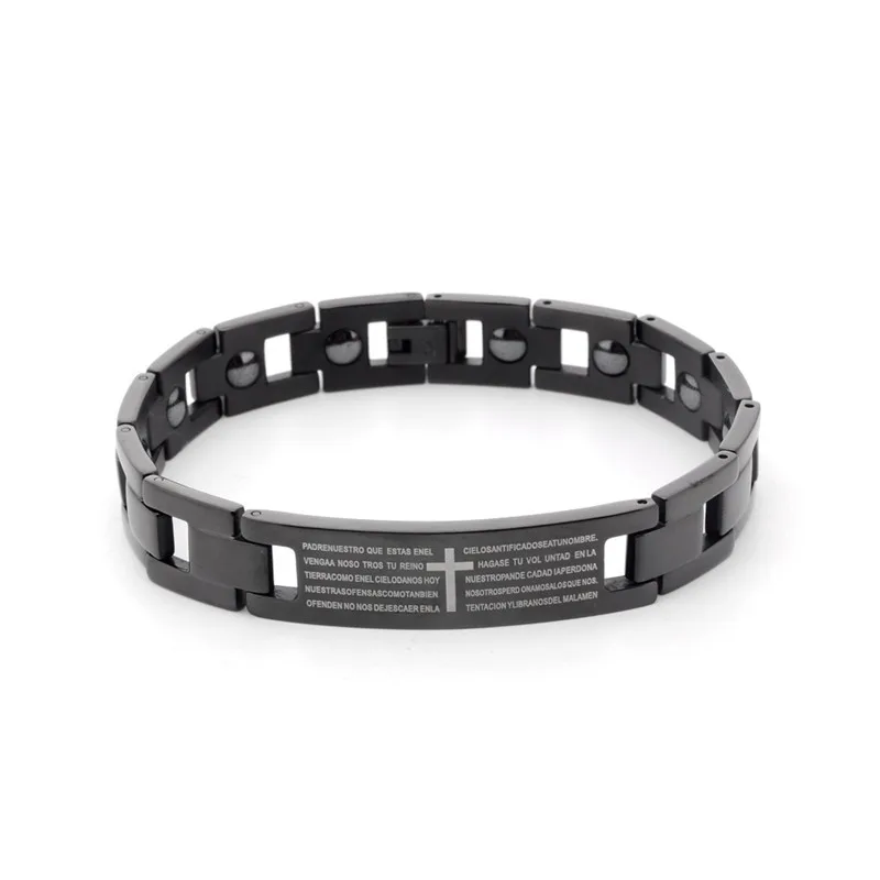 

MSYO New Ins Fashion Men Bracelet Simplicity Stainless Steel Bracelets For Men Exquisite Cross Bracelet