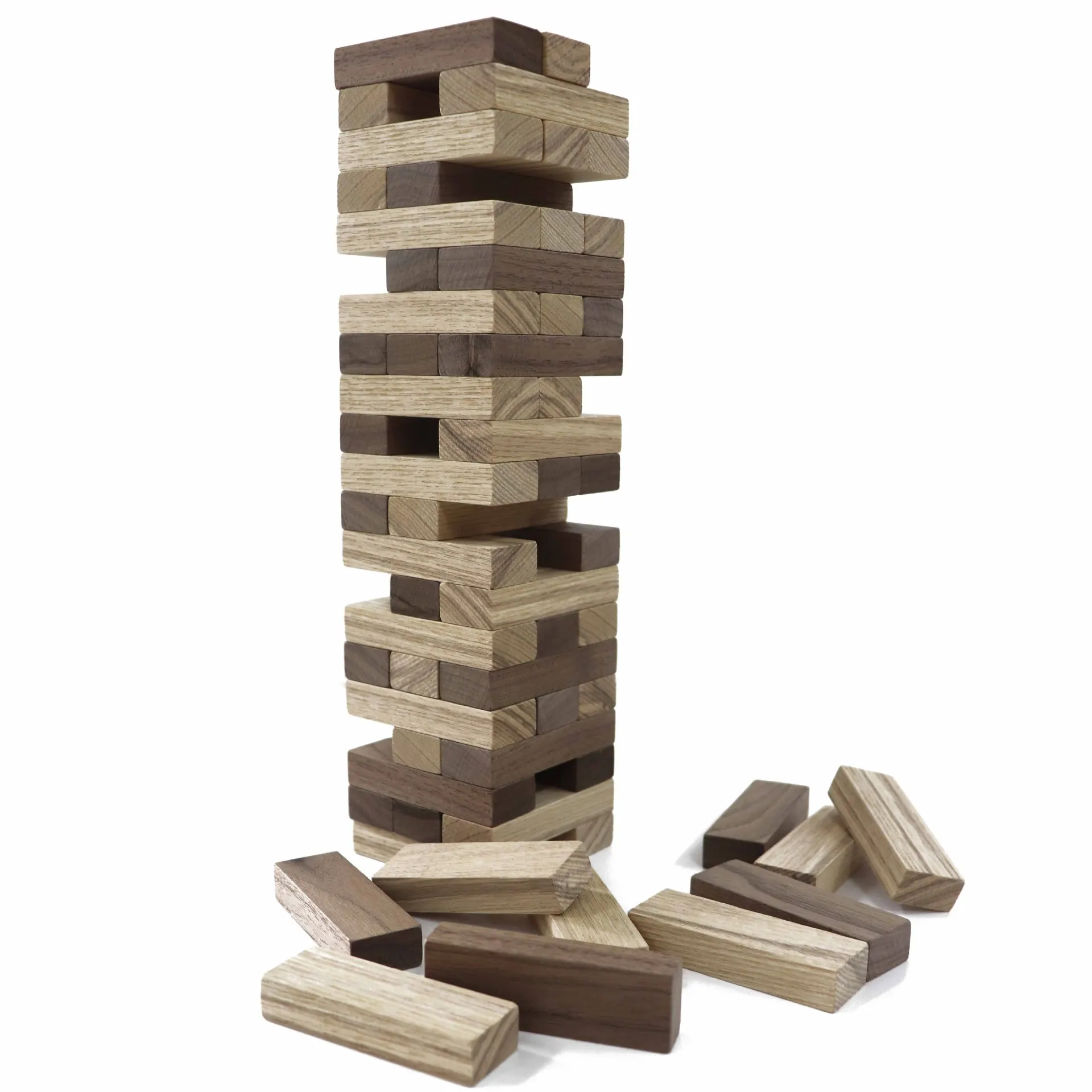 Wood Jengan Wooden Tower Game Toy Preschool Educational Montessori