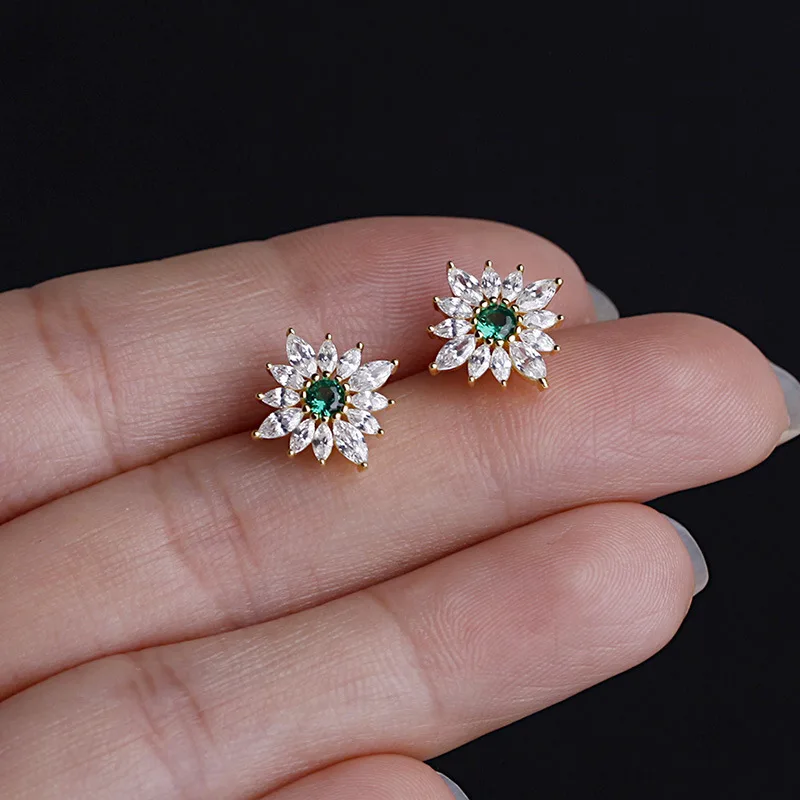 

Wholesale supplier luxury vintage stud earrings exquisite disposition flowers women earrings, Picture