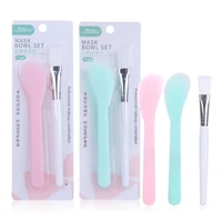 

Cosmetic spatula cream applicator face mask spatula with plastic brush