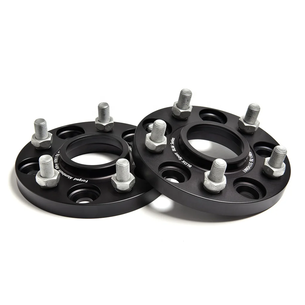 

BLOXSPORT Forged Hubcentric Wheel Spacers 5x114.3 15mm for Tesla Model 3 AWD/Performance, Black anodized