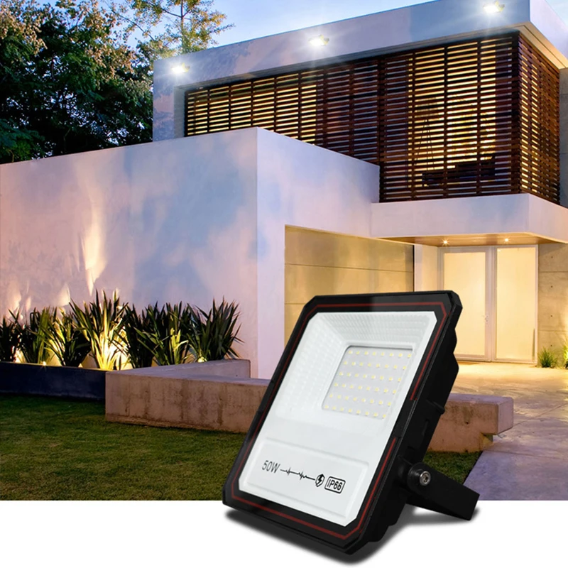 50 w led flood light dimmable amir led solar outdoor spotlight wall battery backup emergency led flood light