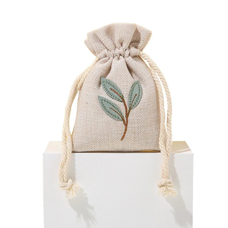 

Delicate smell floral embroidery bag type sachets, Dark gray