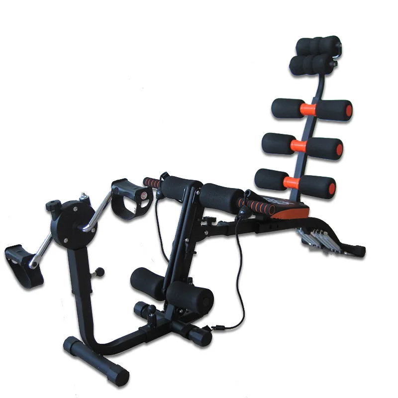 

Six in one with bike Abdominal Workout Core Training with Bike AB Exercise Fitness Gym Machine