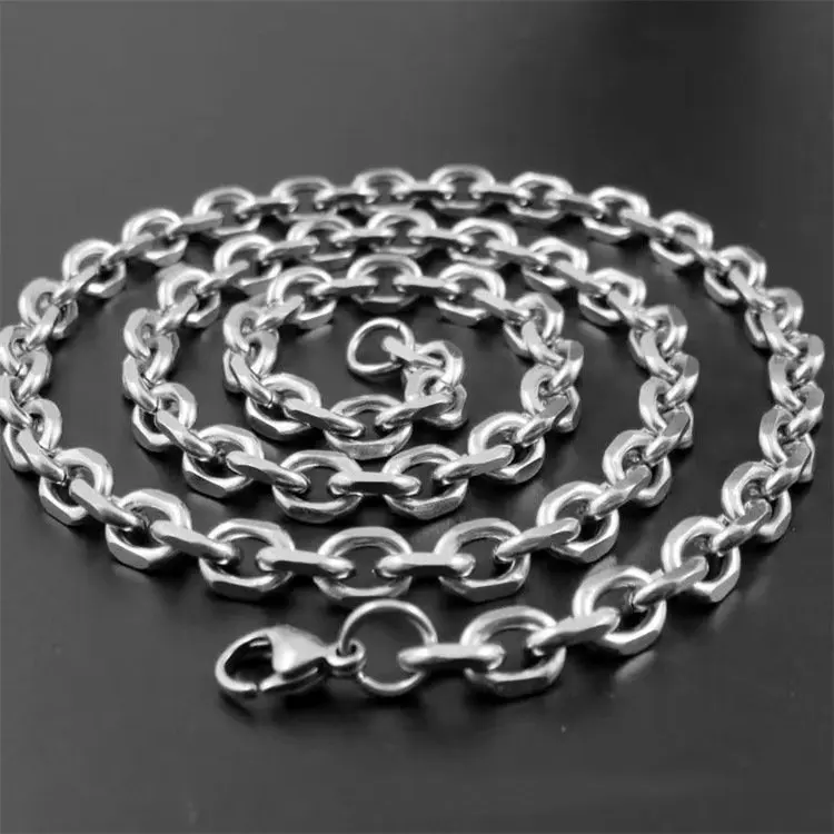 

Stainless Steel O-Shaped Beaded Chain Fashion Style Plated Jewelry Accessory for Women for Hip Hop Necklaces and Models