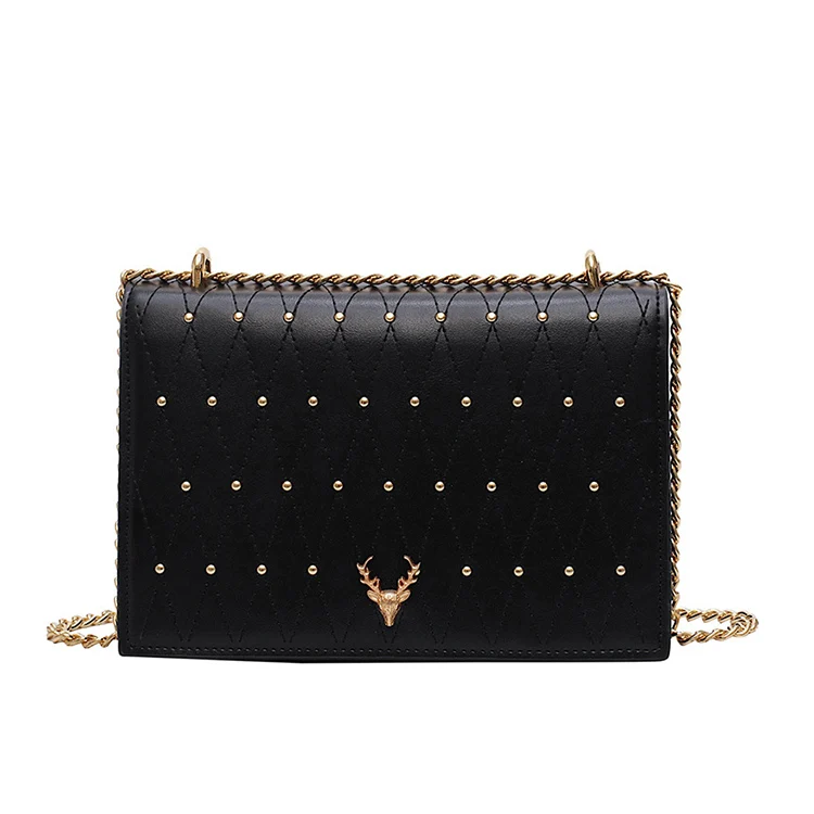 

Bag Designer Handbags Brands Pu Leather Rivets Handbags Pattern Crossbody Bag Luxury Bag