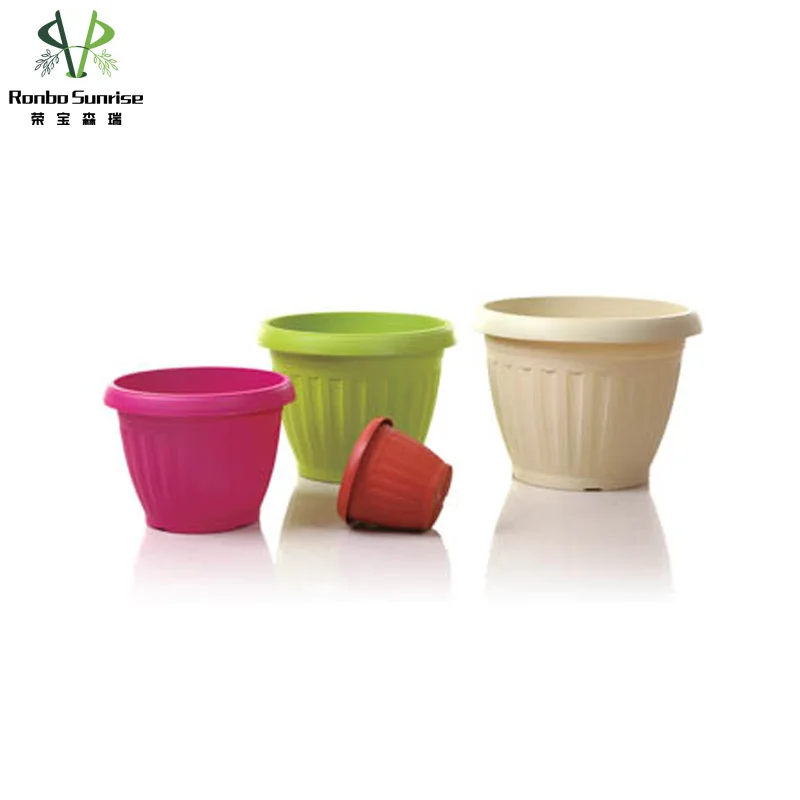 

16.6 inch Ronbo Sunrise Argriculture Cultivation Colorful Basin Planter Grow Tree Pots For Greenery, As picture or customized